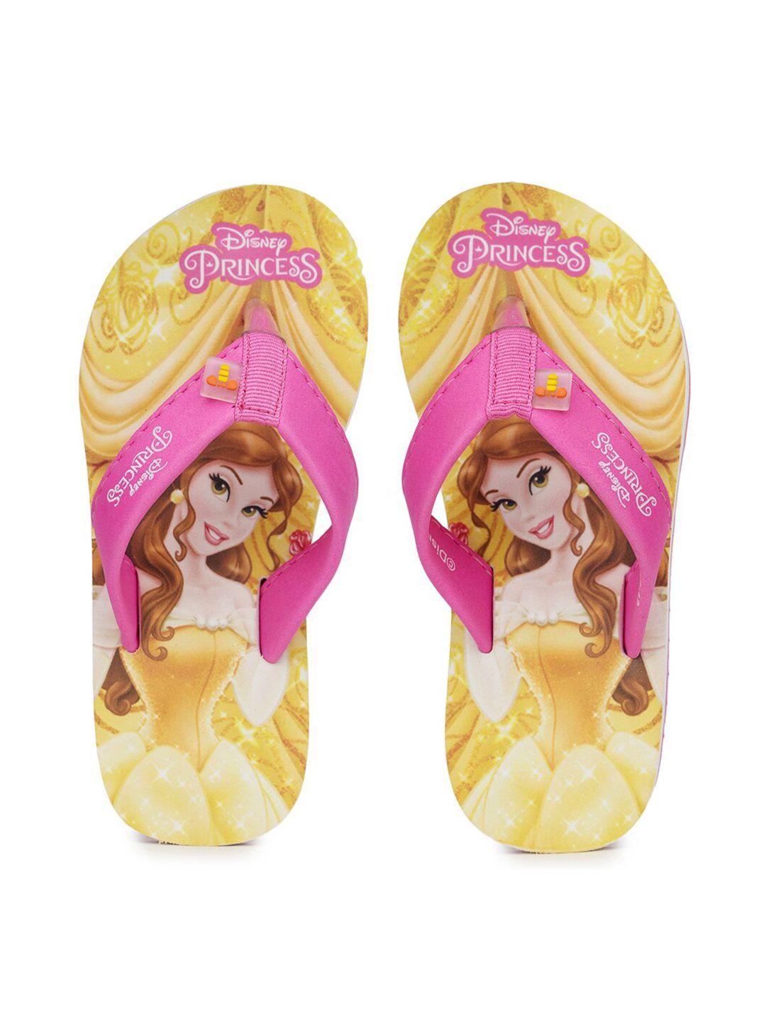 toothless girls disney princess printed rubber thong flip-flops