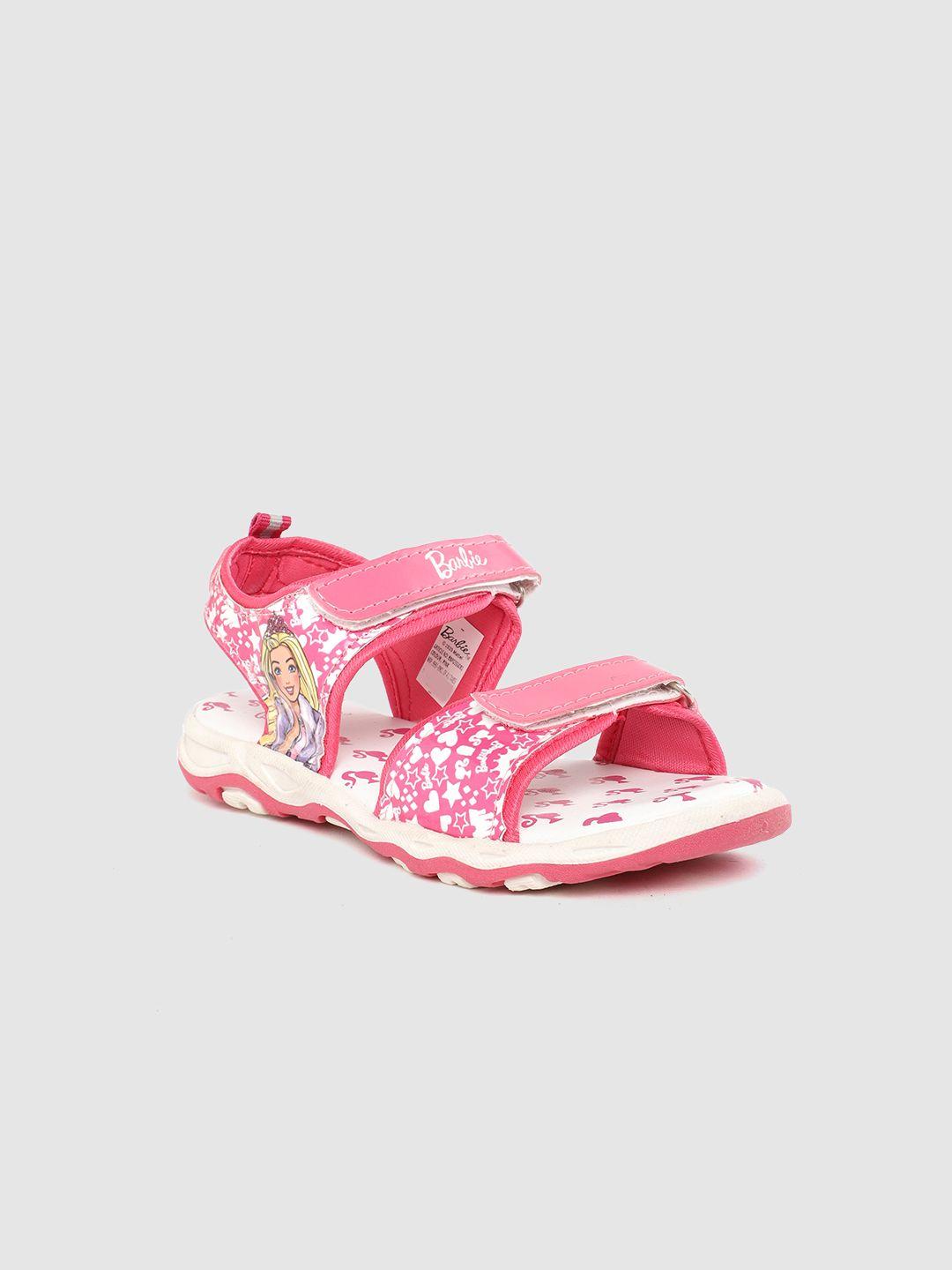 toothless girls pink barbie sports sandals