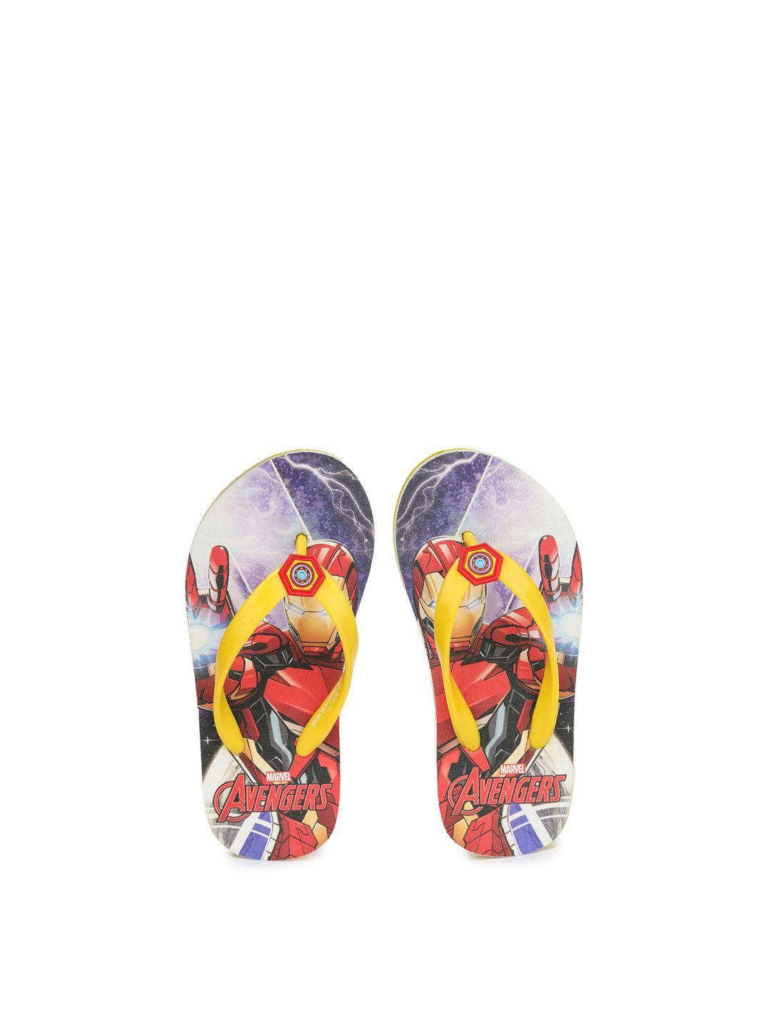 toothless boys avengers printed thong flip flops