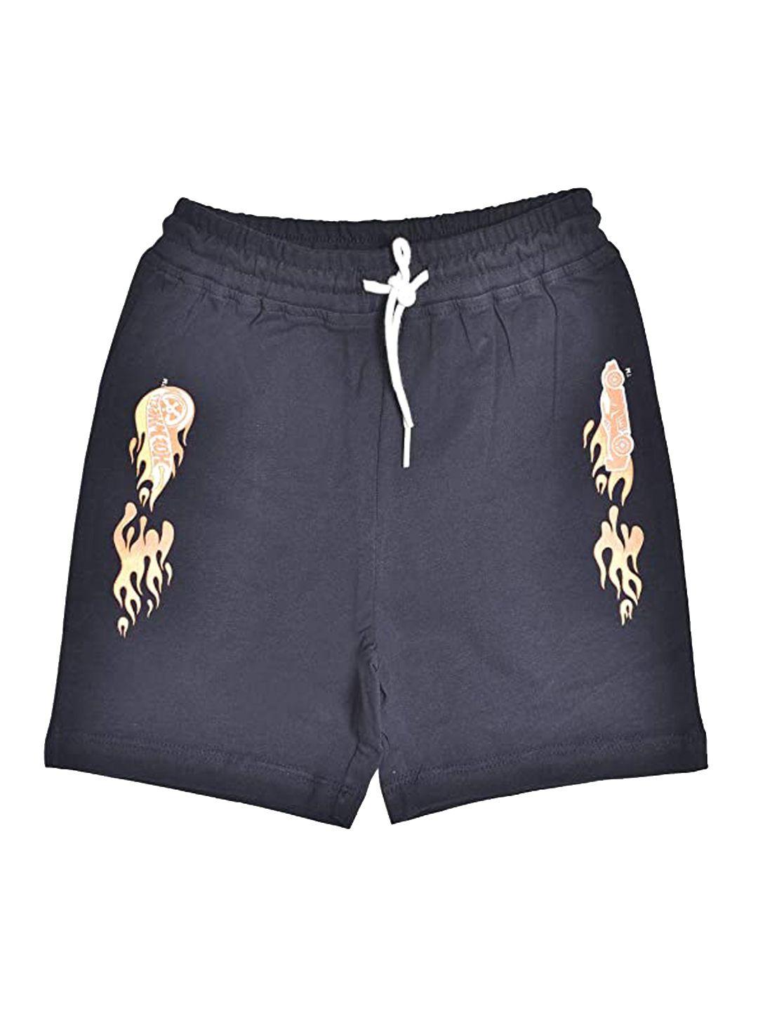 toothless boys blue printed shorts