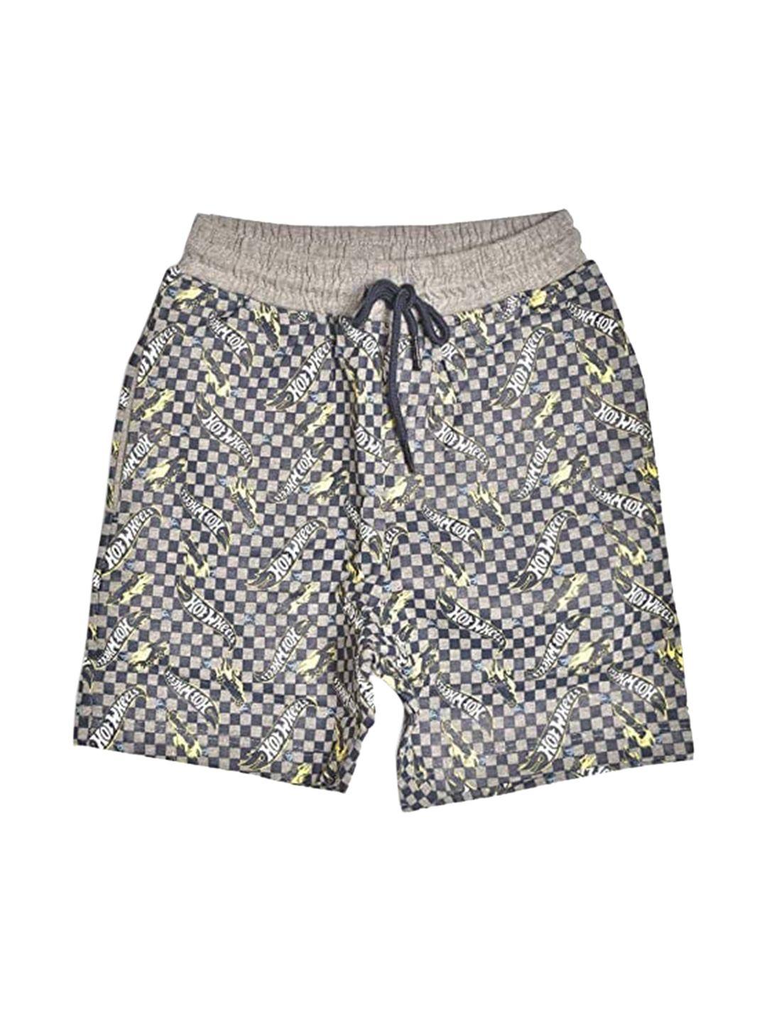 toothless boys navy blue printed shorts