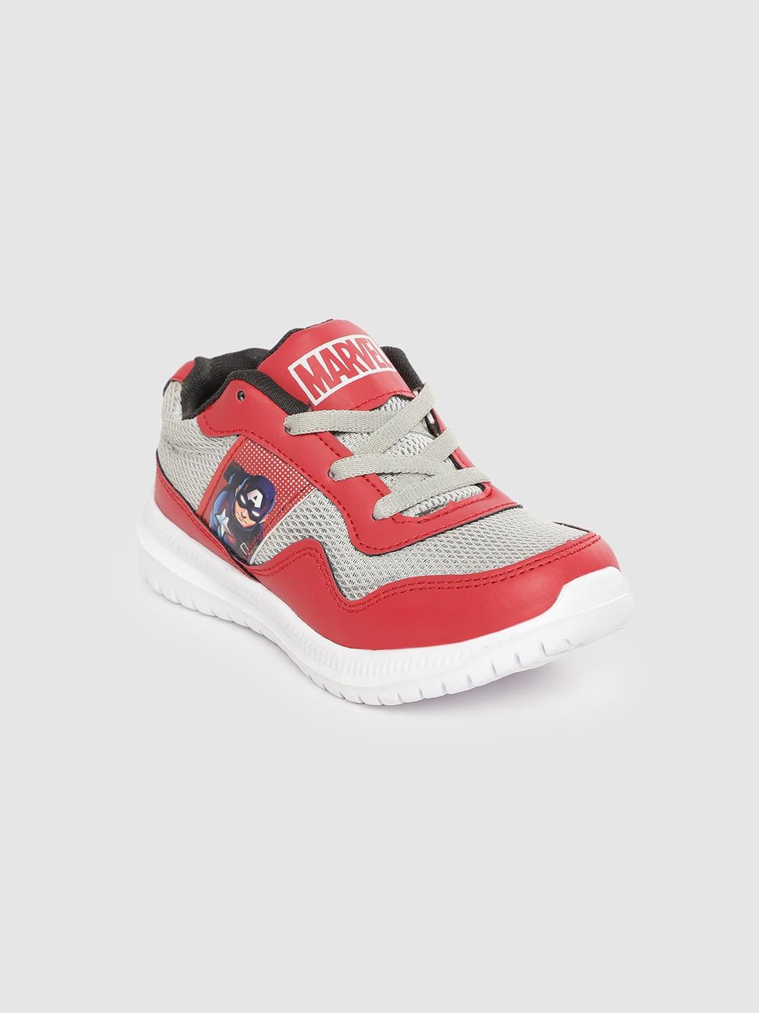 toothless boys red & off-white marvel avengers captain america print detail running shoes