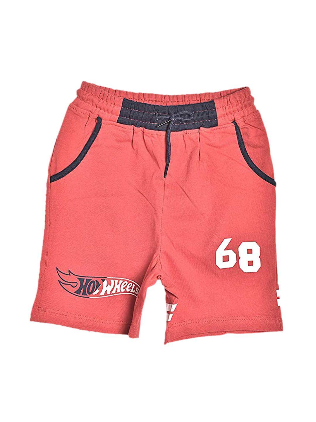 toothless boys red printed shorts