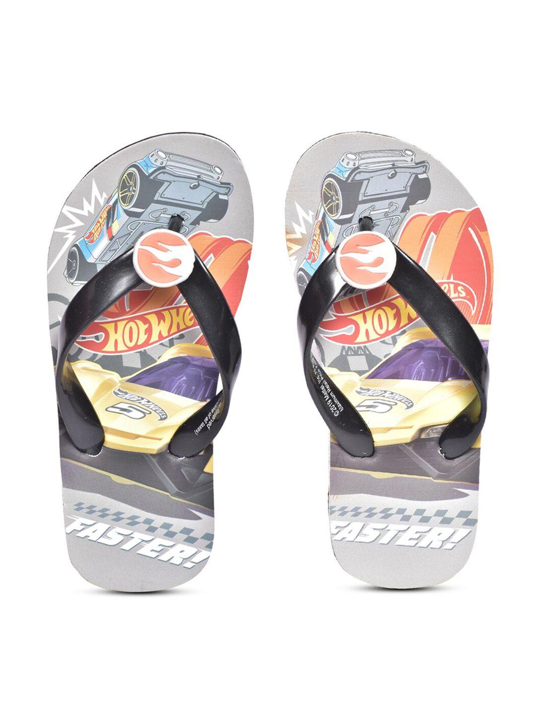 toothless girls hot wheels printed rubber thong flip-flops