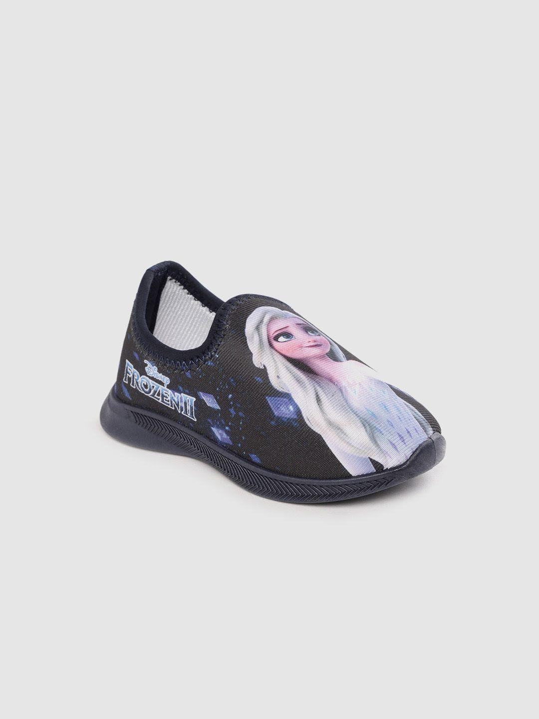 toothless girls navy blue frozen slip-on sneakers