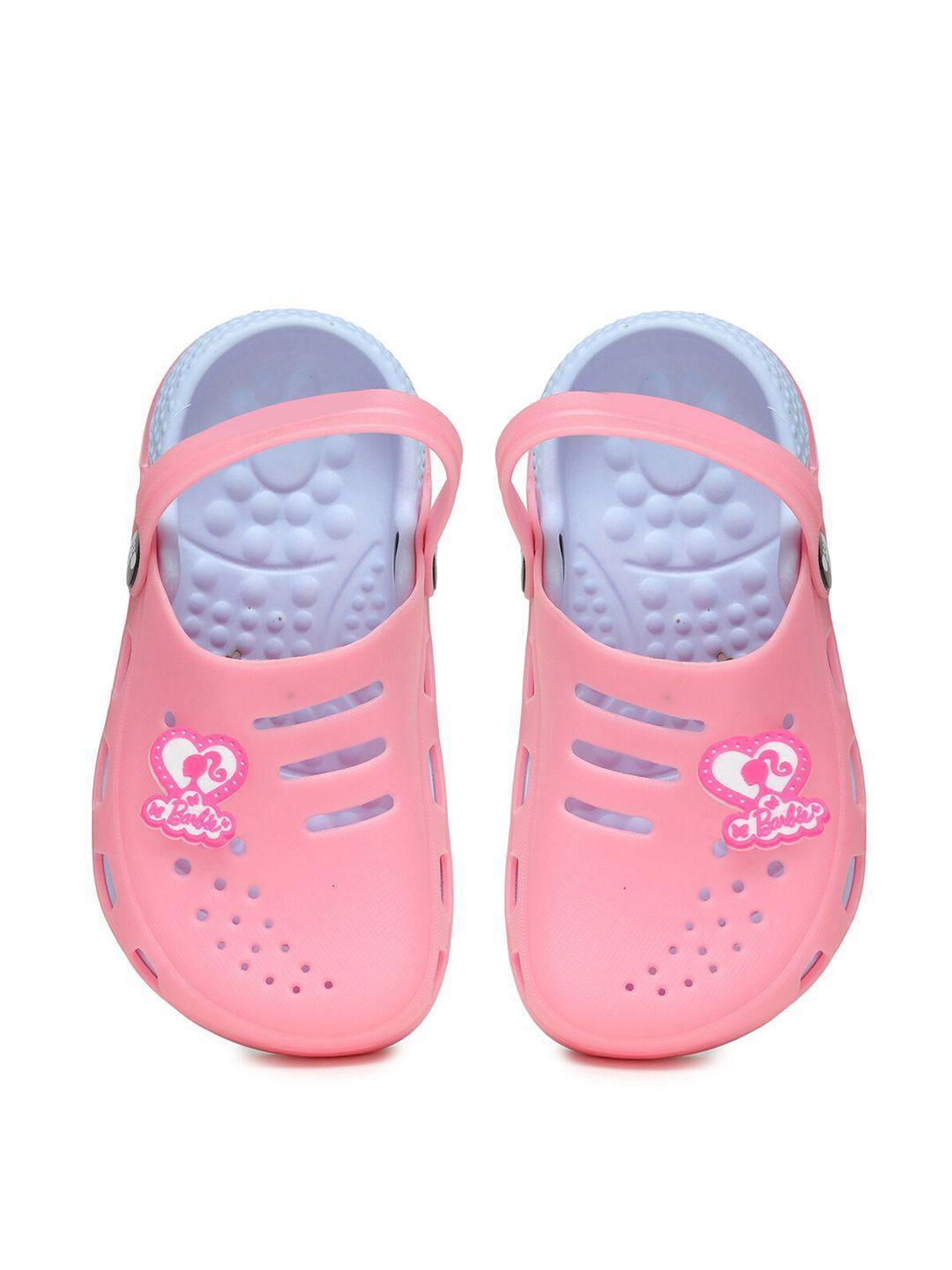 toothless girls pink & blue printed rubber clogs