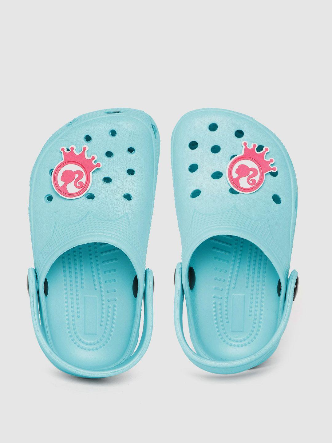 toothless girls turquoise blue barbie rubber clogs