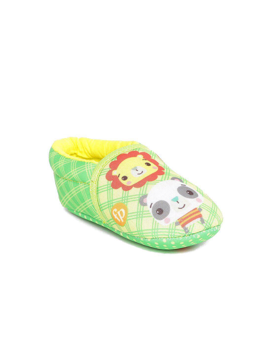 toothless infant kids green printed cotton bootie