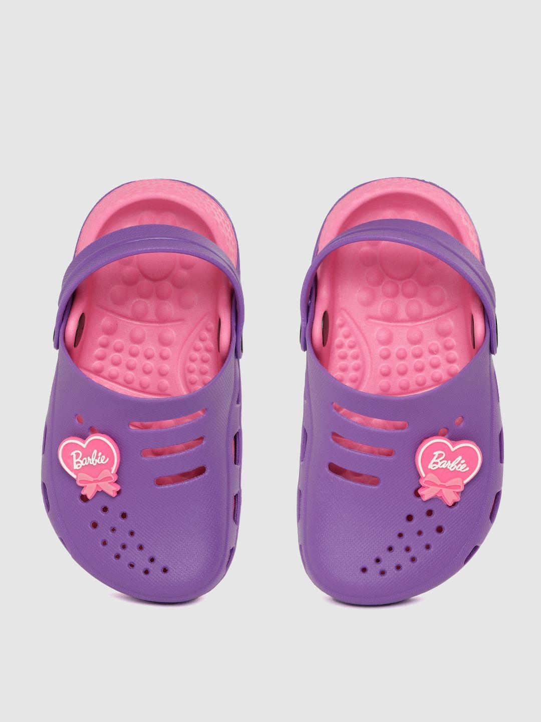 toothless kids girls purple pink barbie clogs