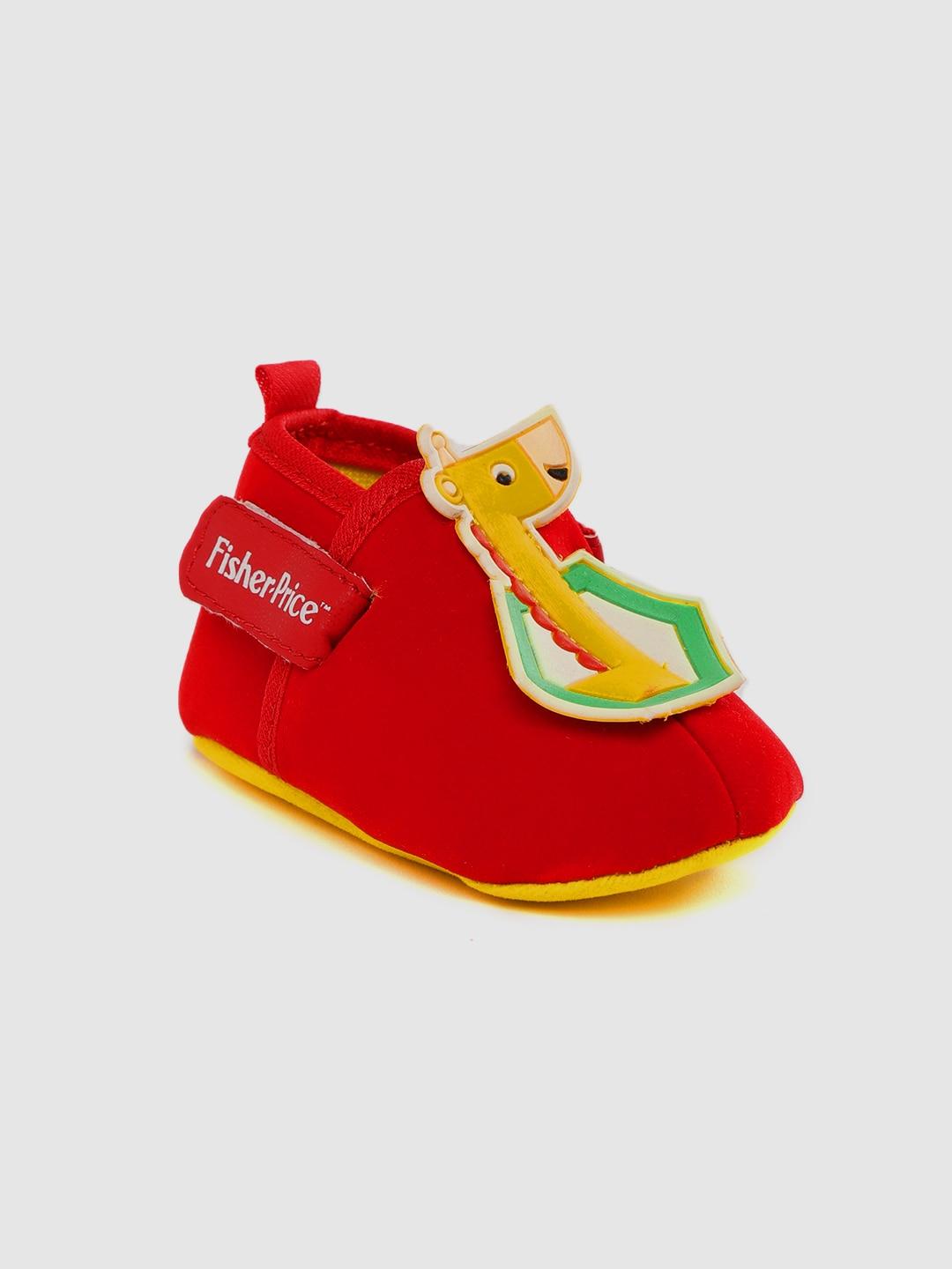 toothless kids red applique booties