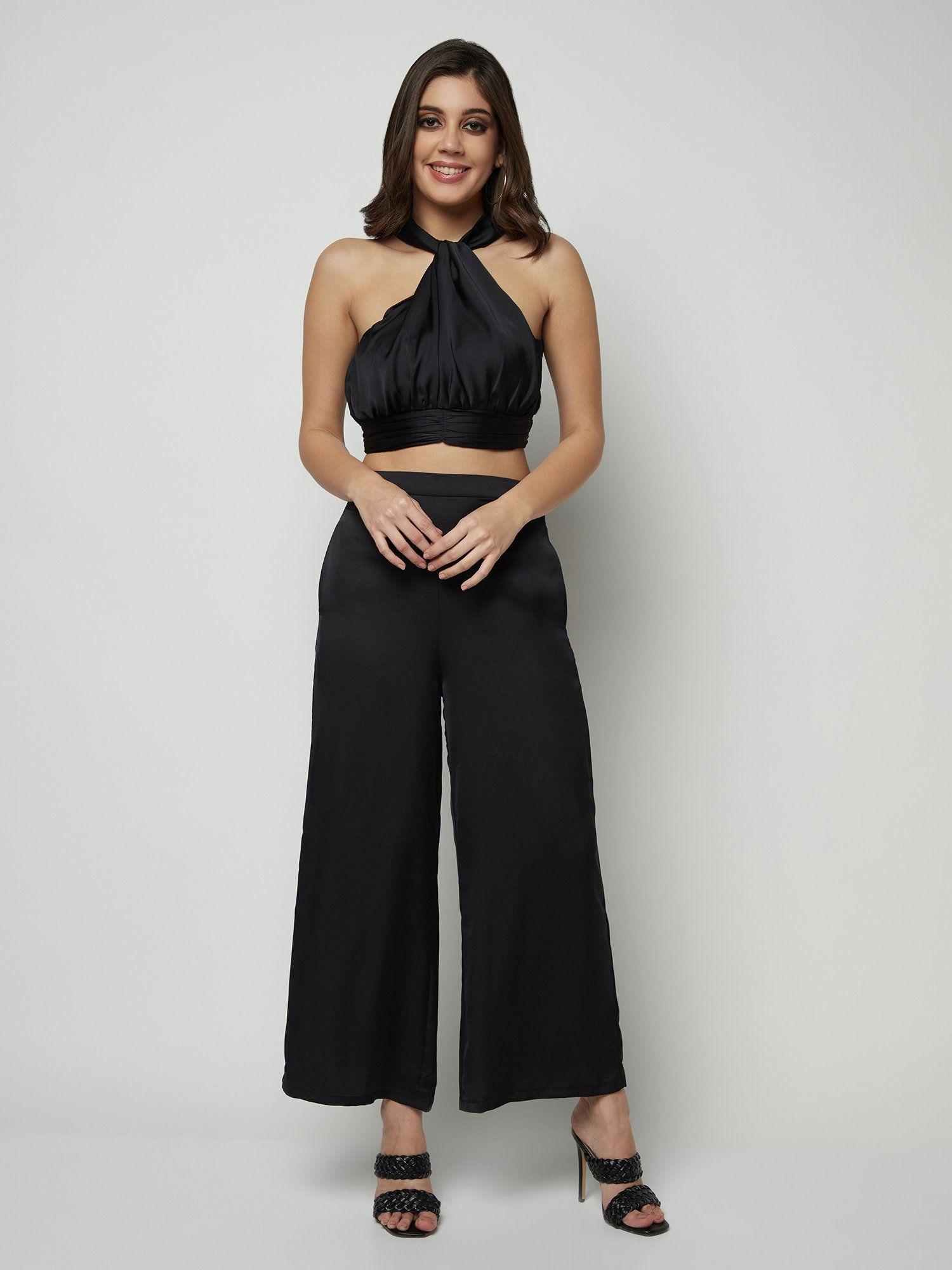 top and bottom black co-ord (set of 2)