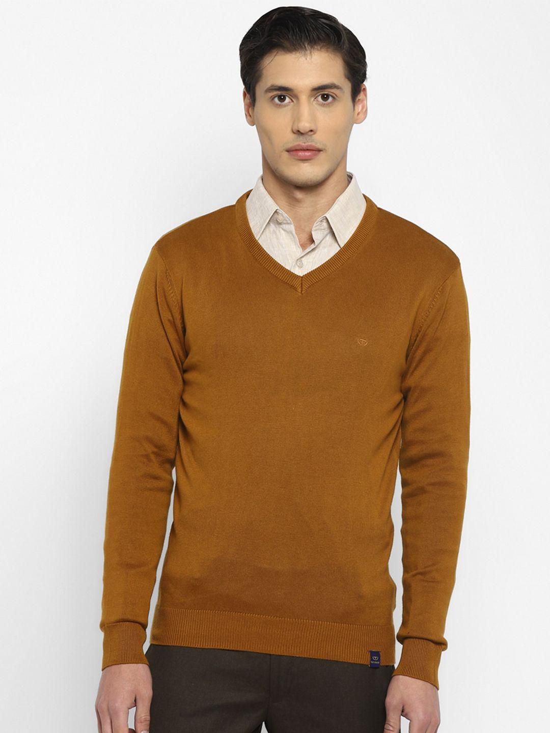 top brass  v-neck wool pullover sweater