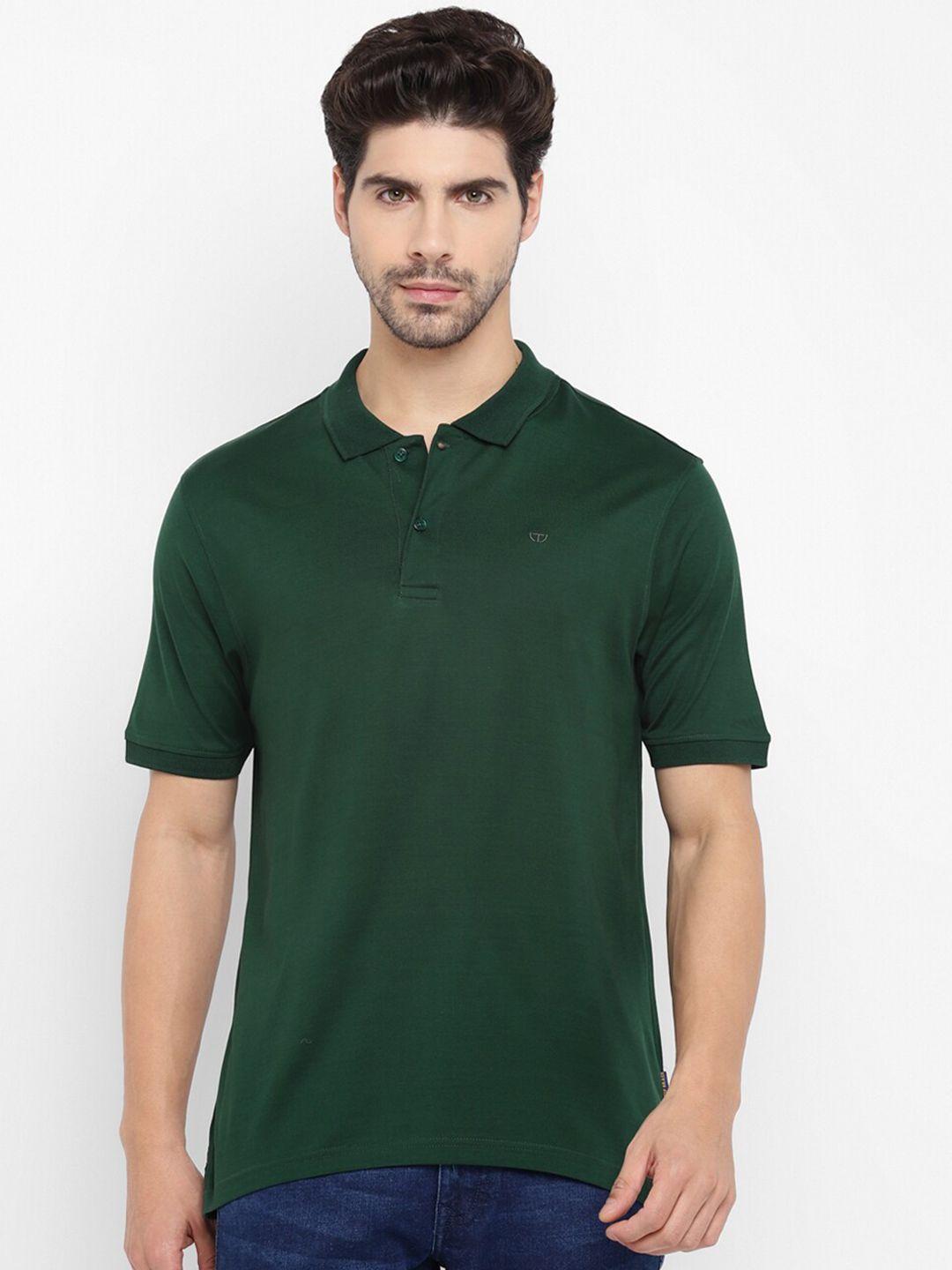 top brass polo collar cotton knitted t-shirt