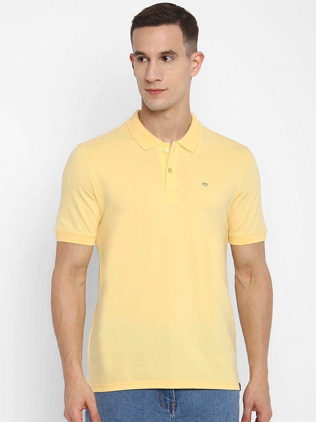 top brass polo collar slim fit cotton t-shirt