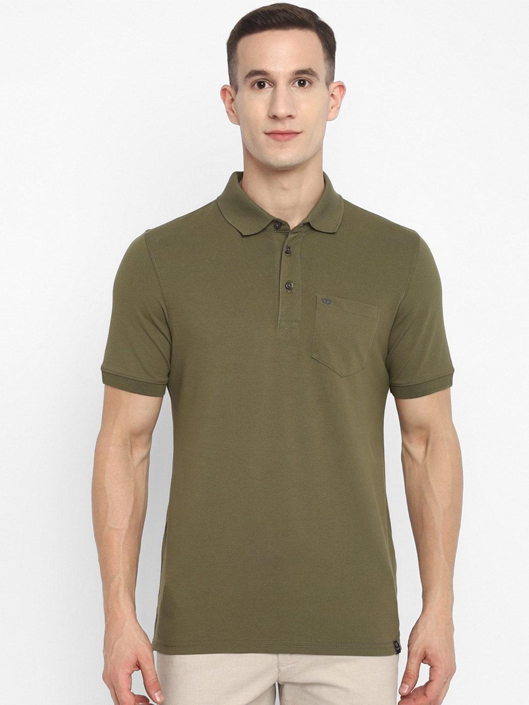 top brass short sleeve polo collar cotton t-shirt