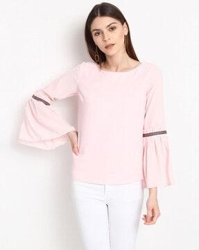 top with bell sleeves