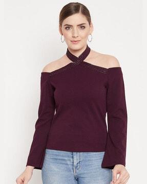 top with halter neck