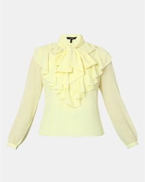 top with ruffles