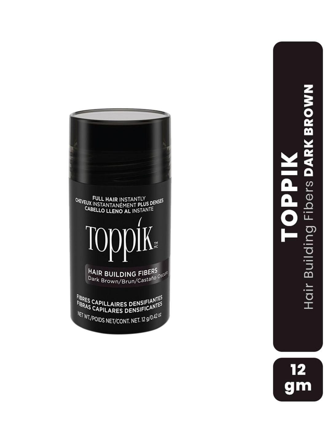 toppik hair building fibers for thinning hair 12 g - dark brown