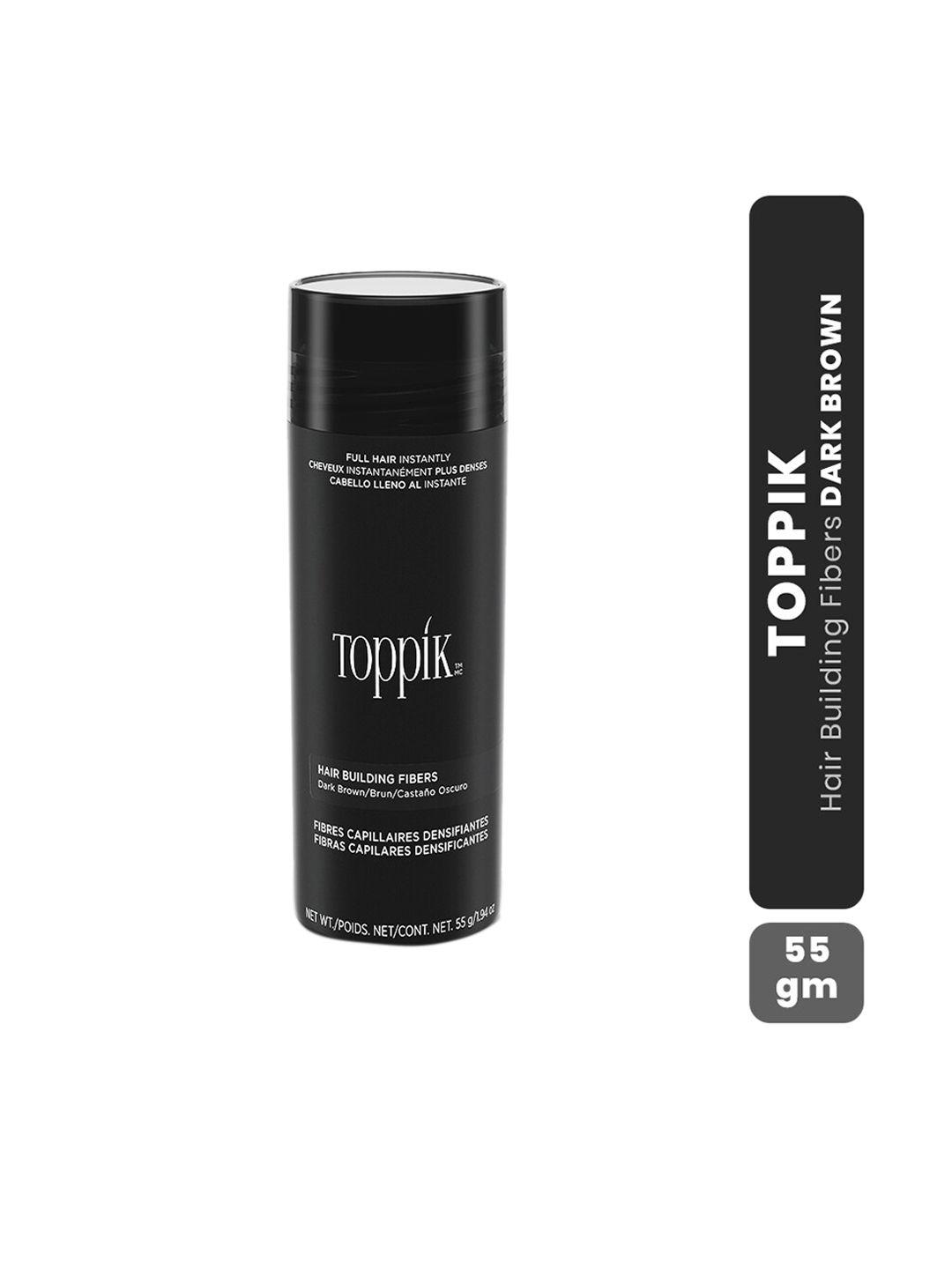 toppik hair building fibers for thinning hair 55g - dark brown