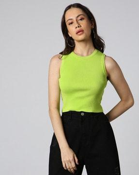 topwear tops, lime, s