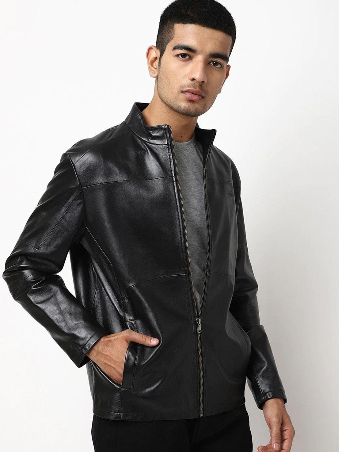 tortoise men lightweight leather jacket