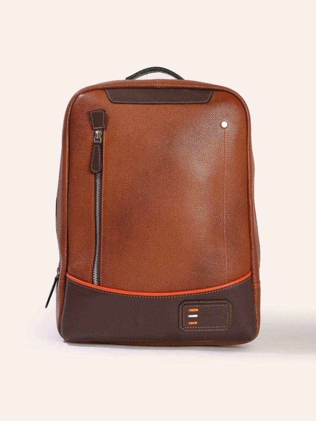 tortoise men medium leather backpack