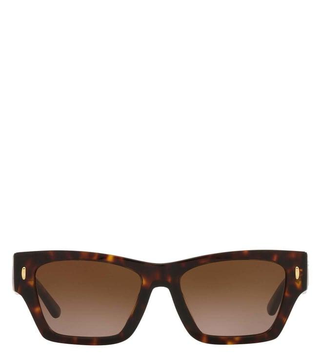 tory burch 0ty7169u17281352 brown classic uv protection wayfarer sunglasses for women