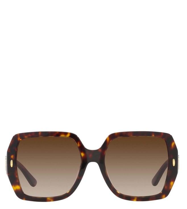 tory burch 0ty7191u17281354 brown classic uv protection square sunglasses for women
