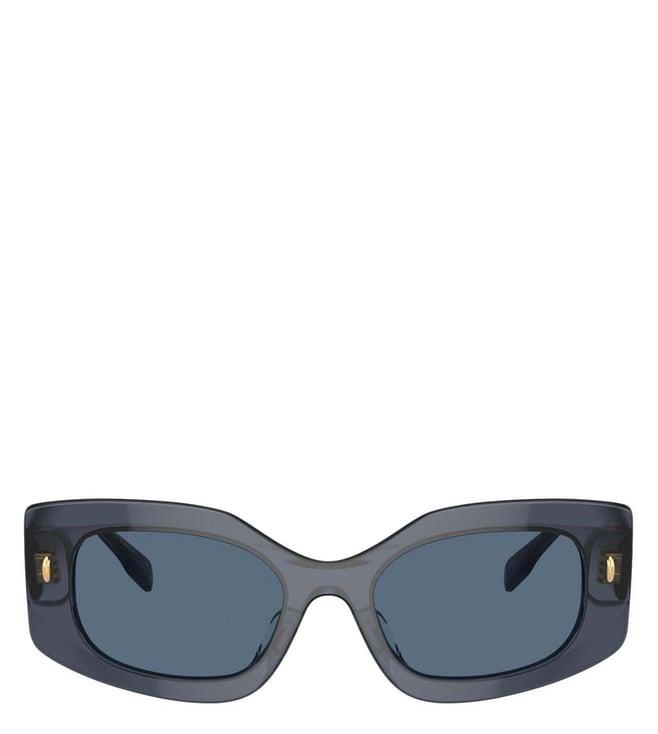 tory burch 0ty7202u19638050 blue uv protected rectangular sunglasses for women