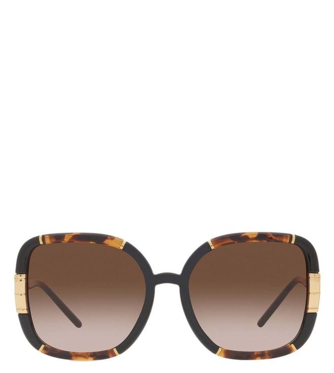 tory burch 0ty9071u18961357 brown bohemian uv protection square sunglasses for women