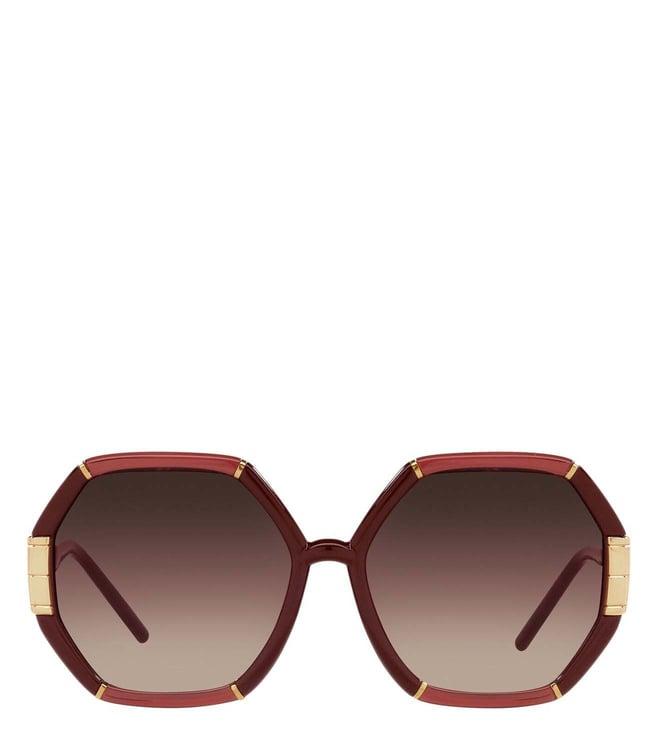 tory burch 0ty9072u1901e258 violet bohemian uv protection geometric sunglasses for women