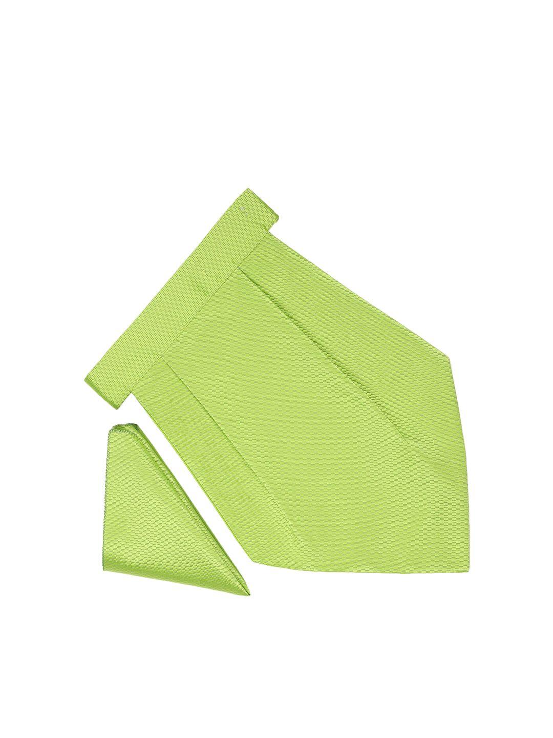 tossido men green solid accessory gift set