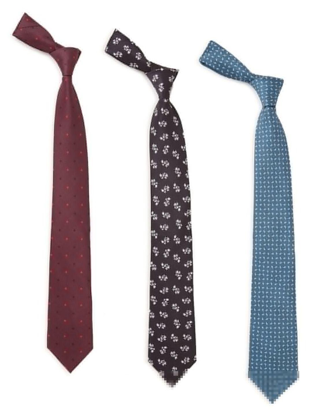 tossido men pack of 3 woven design broad tie