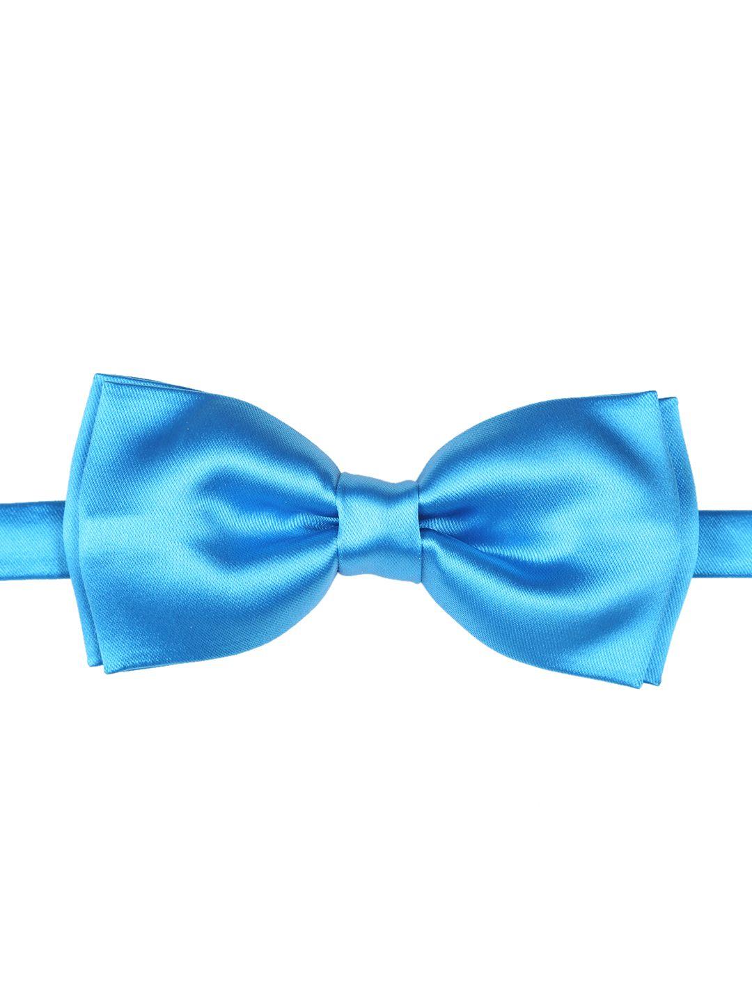 tossido blue solid bow tie