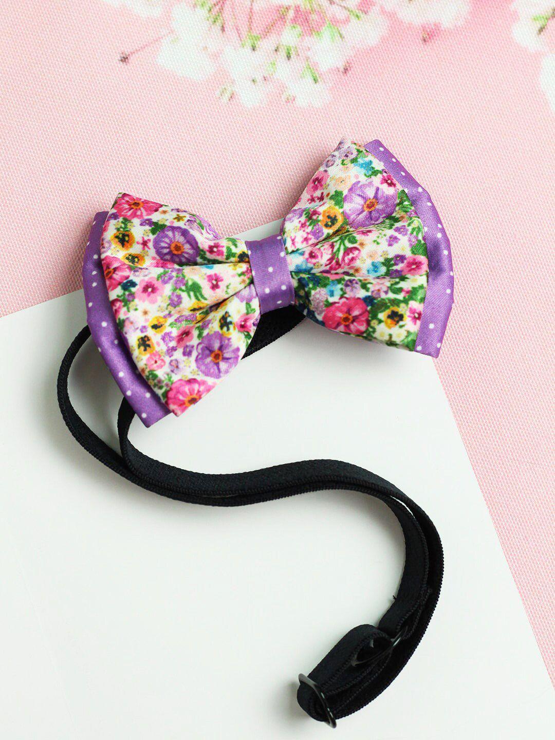 tossido girls multicolour printed bow with elastic headband