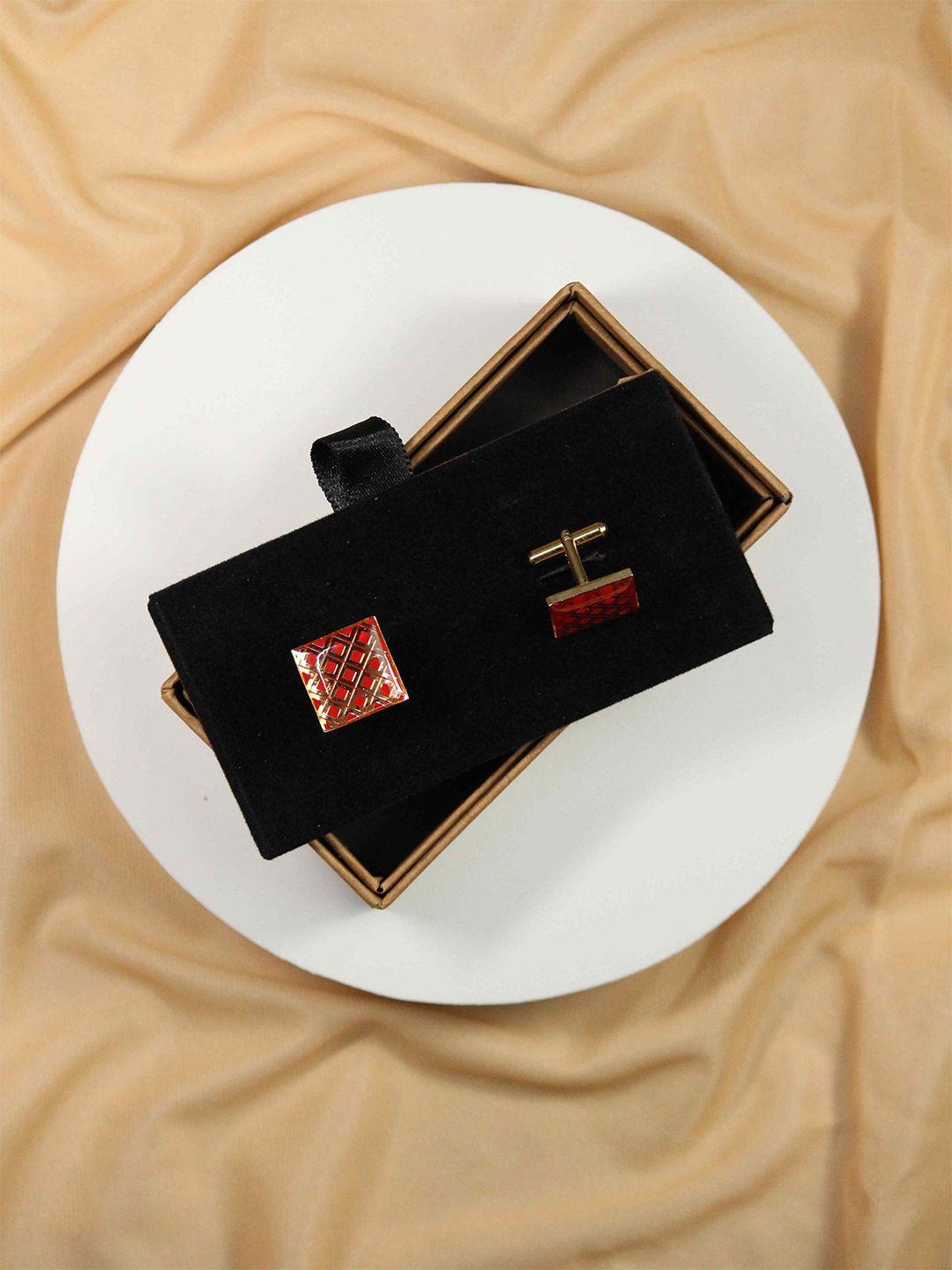 tossido gold-plated square cufflink