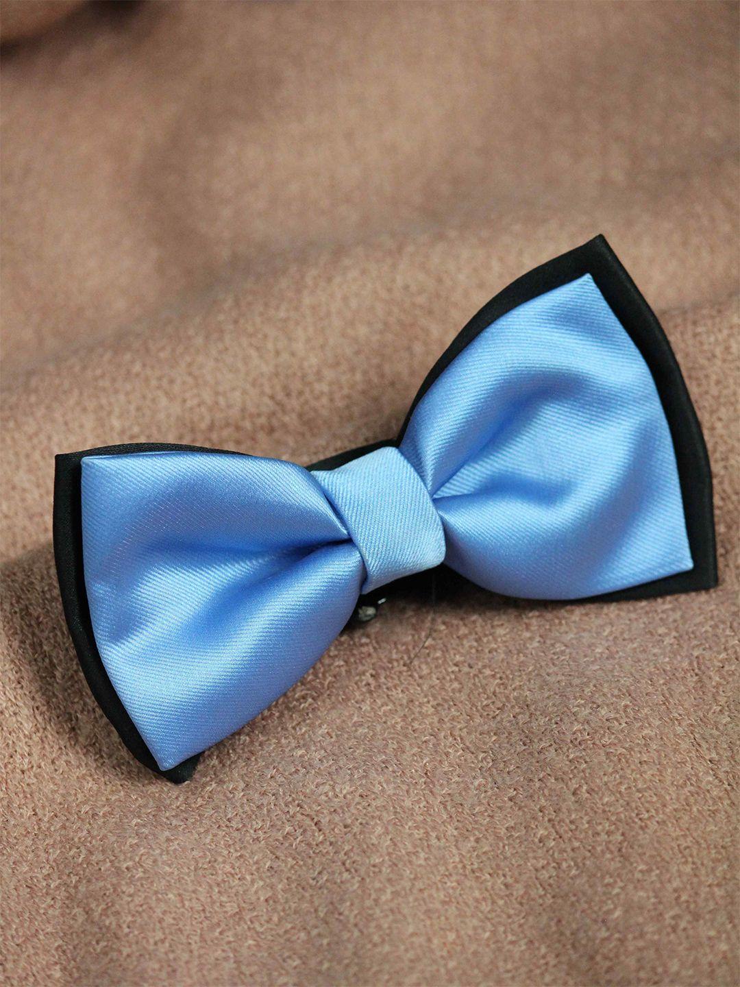 tossido men blue & black solid  bow tie