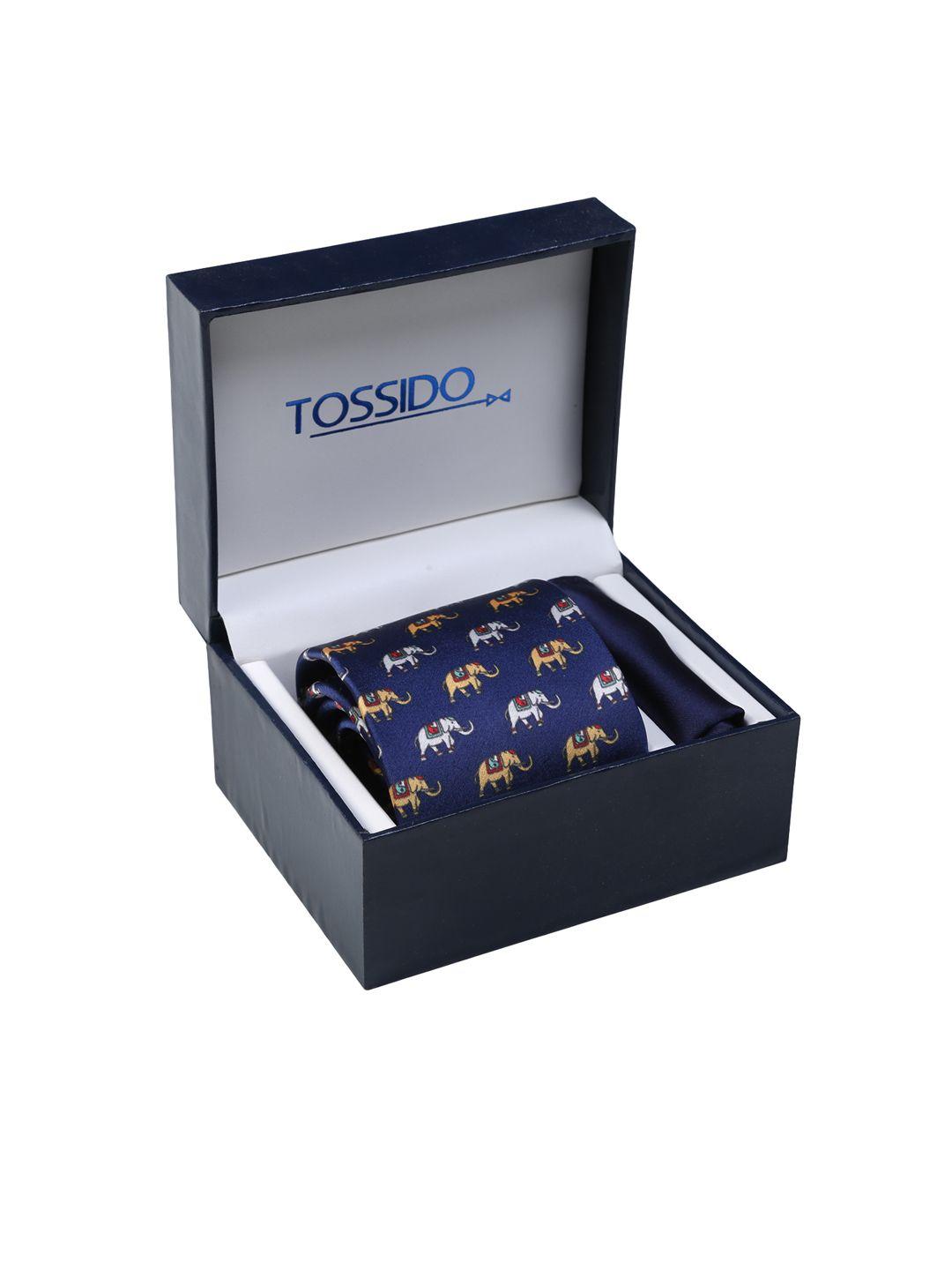 tossido men blue accessory gift set