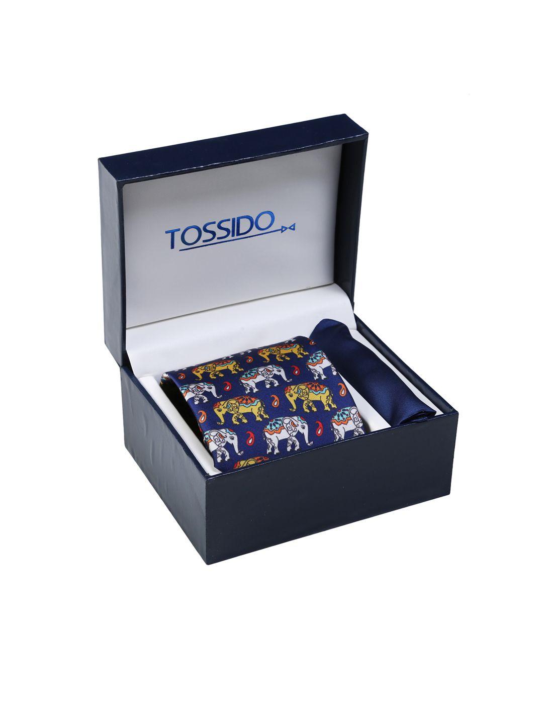 tossido men blue accessory gift set