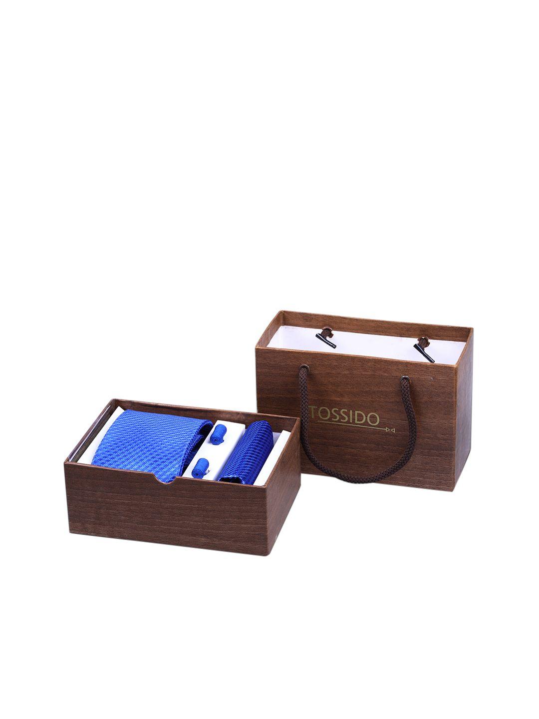 tossido men blue accessory gift set