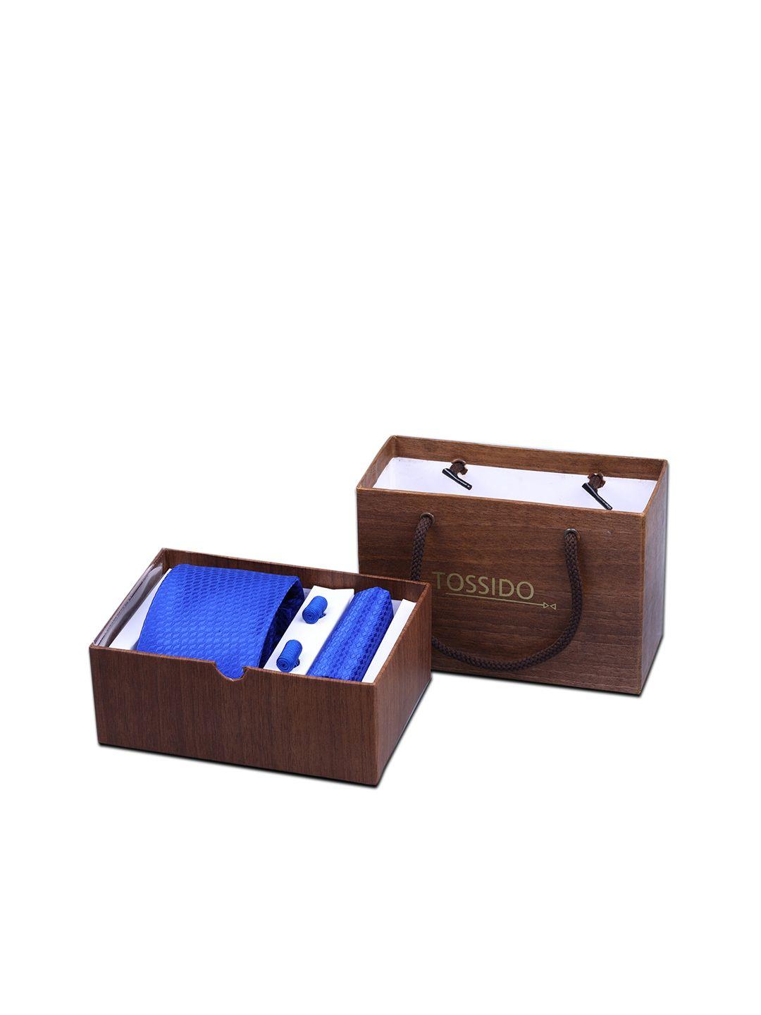 tossido men blue accessory gift set