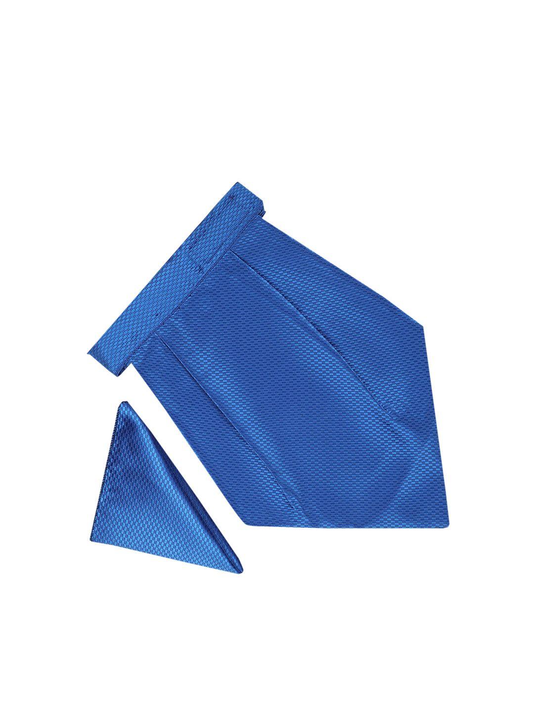 tossido men blue textured accessory gift set