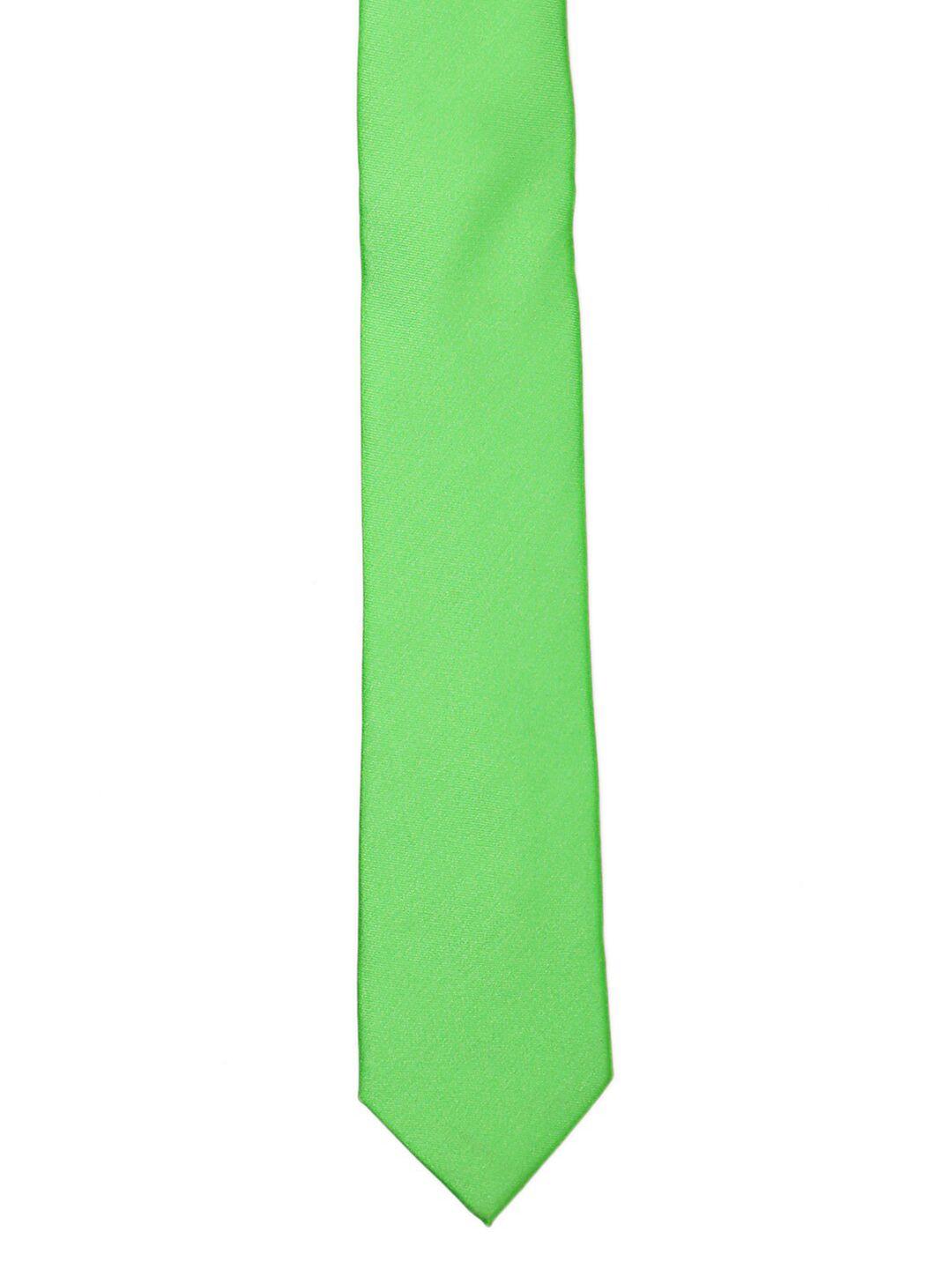 tossido men green skinny tie