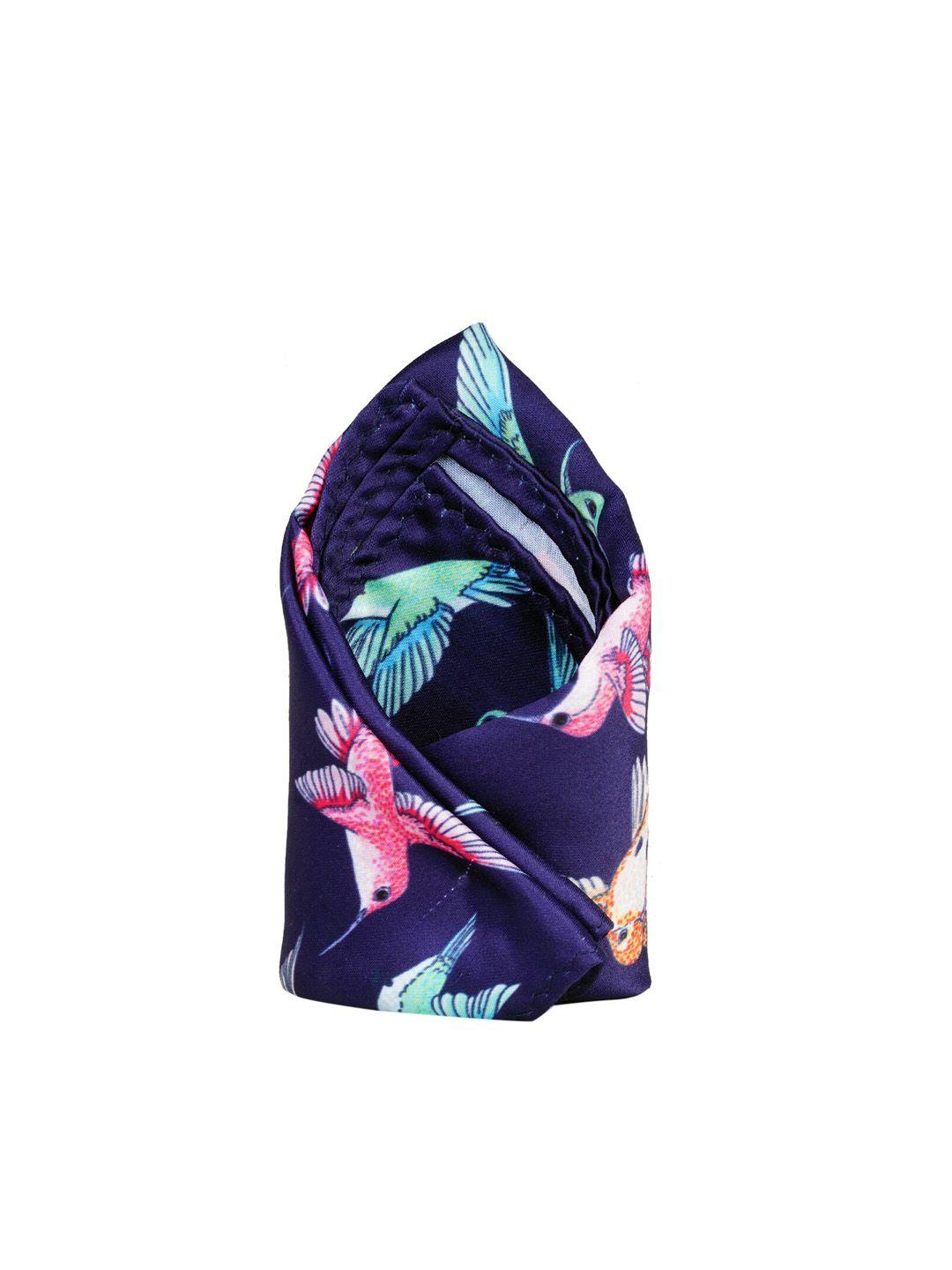 tossido men multicolored printed pocket square