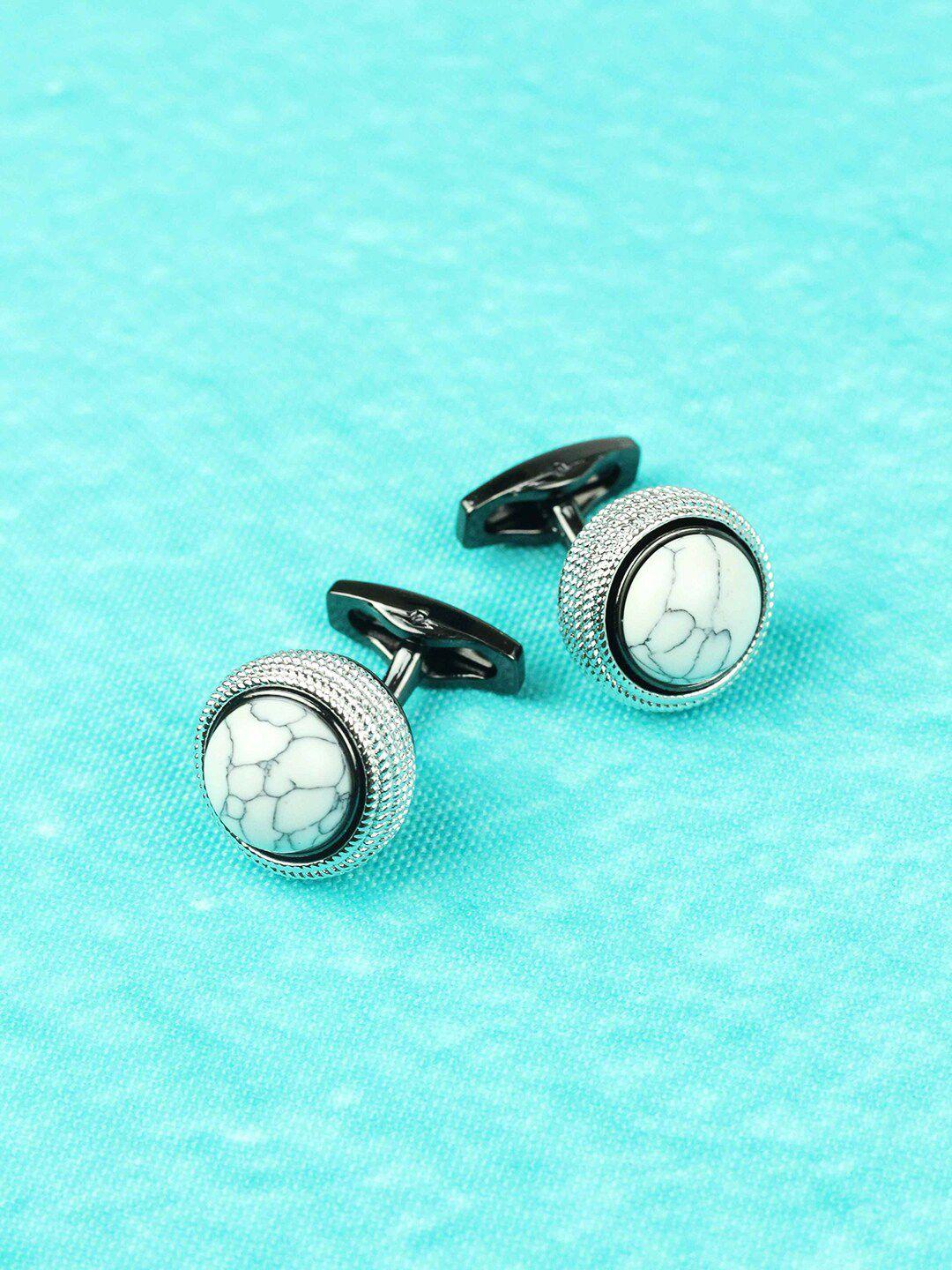 tossido men printed brass metal premium cufflink