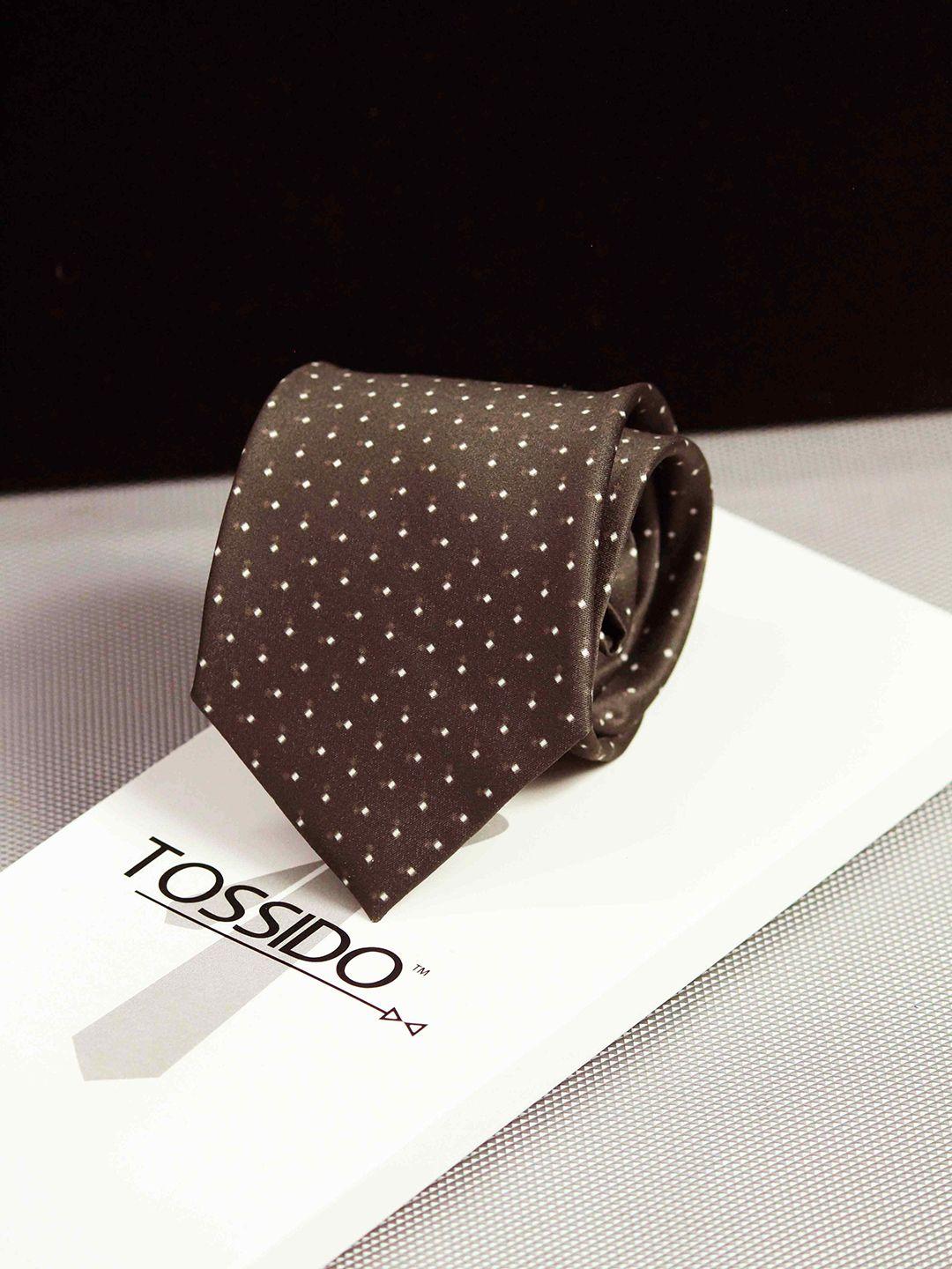 tossido men printed broad tie