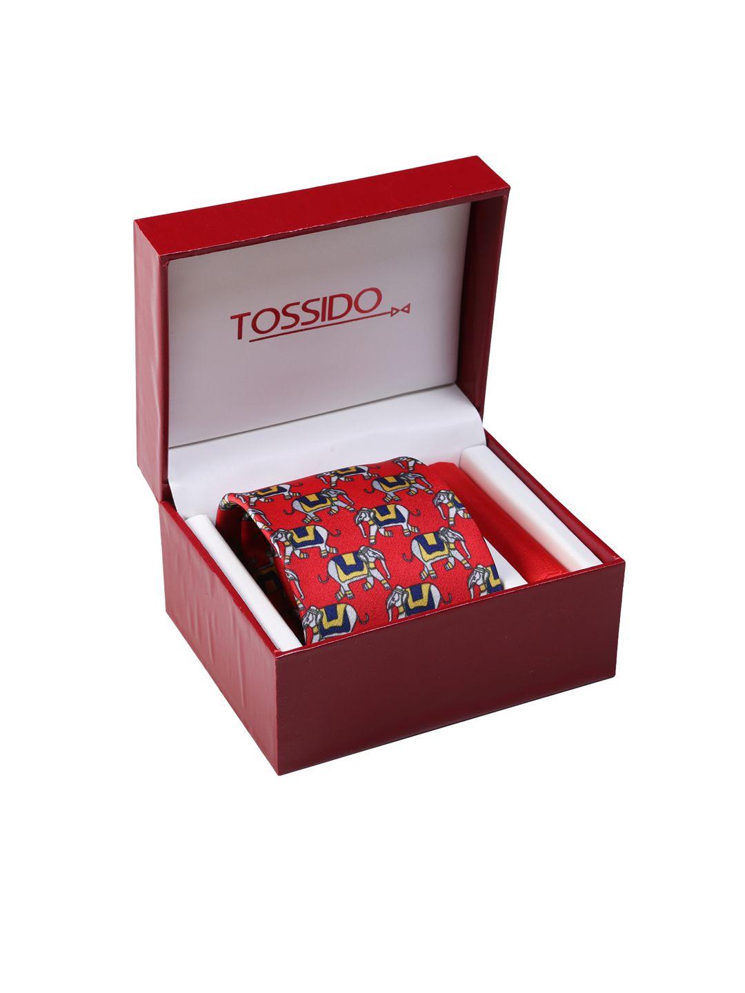 tossido men red & blue accessory gift set