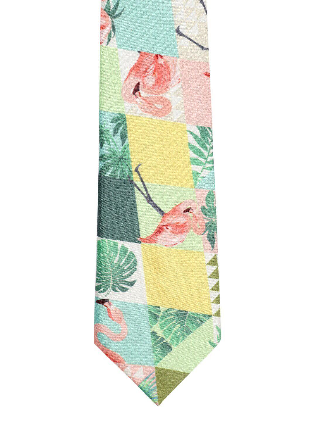 tossido multicoloured printed broad tie