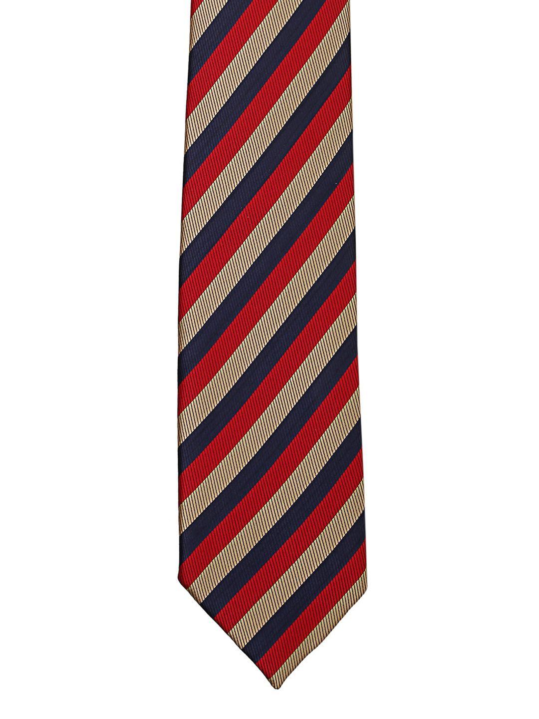 tossido multicoloured striped broad tie